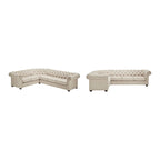 Canapé d'angle Chesterfield 6 places Gdansk