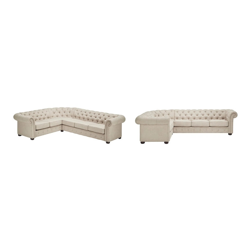 Canapé d'angle Chesterfield 6 places Gdansk