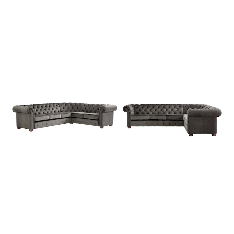 Canapé d'angle Chesterfield 6 places Gdansk