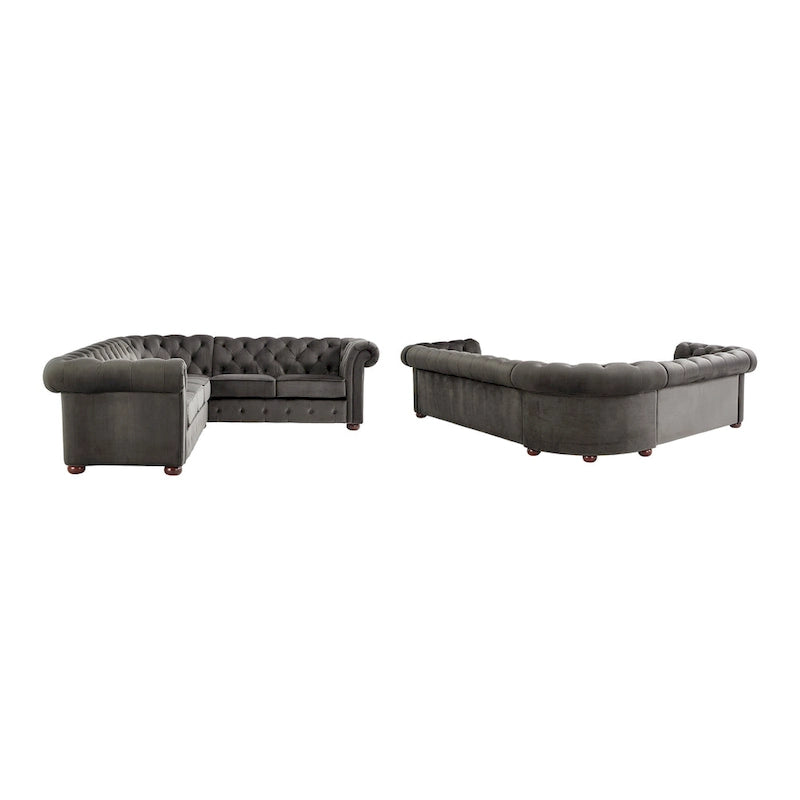 Canapé d'angle Chesterfield 6 places Gdansk