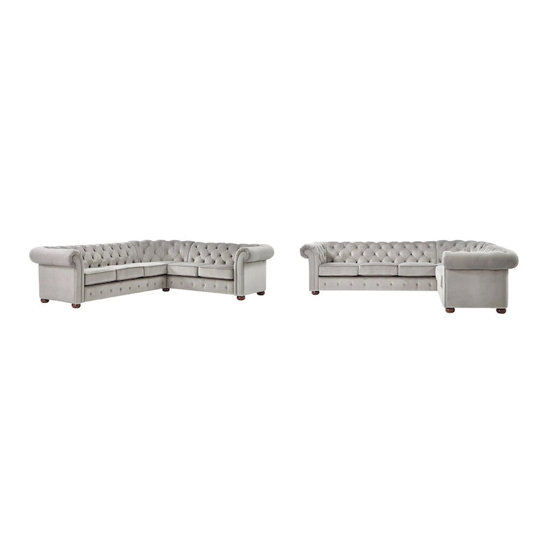 Canapé d'angle Chesterfield 6 places Gdansk
