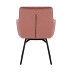 Porthos Home Demi Swivel Velvet Accent Chair with Metal Legs