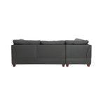 Ensemble de canapé sectionnel réversible 3 places Bobkona Chaise (capitonnée)