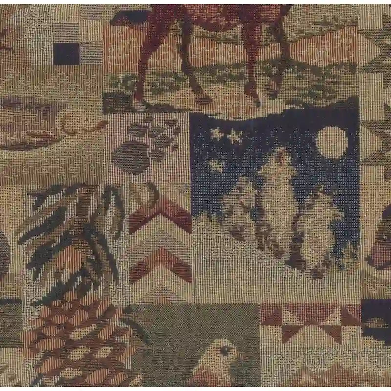 Repose-pieds Bali de 18 po avec coussin en tapisserie