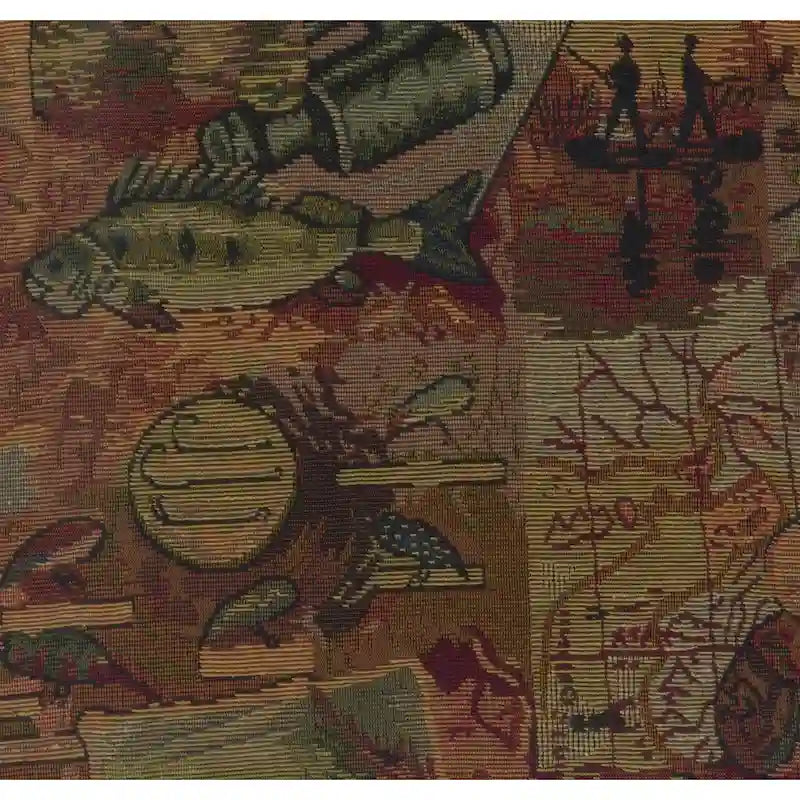 Repose-pieds Bali de 18 po avec coussin en tapisserie