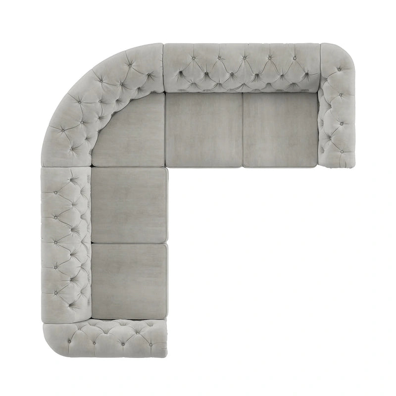 Knightsbridge Scrolled Arm Chesterfield Sectional by iNSPIRE Q Artisan