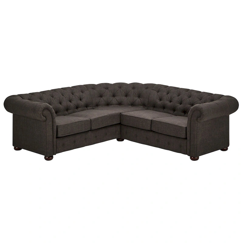Knightsbridge Scrolled Arm Chesterfield Sectional by iNSPIRE Q Artisan