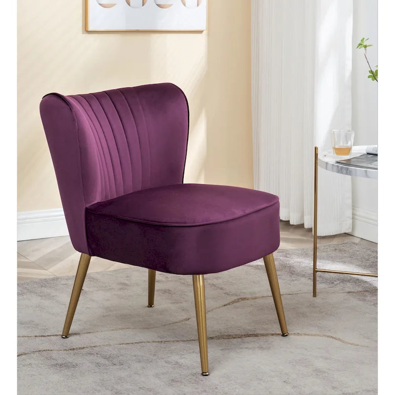 Us Pride Furniture Sauter 23.2 Wide Mid-Century Modern Microfiber Accent Chair