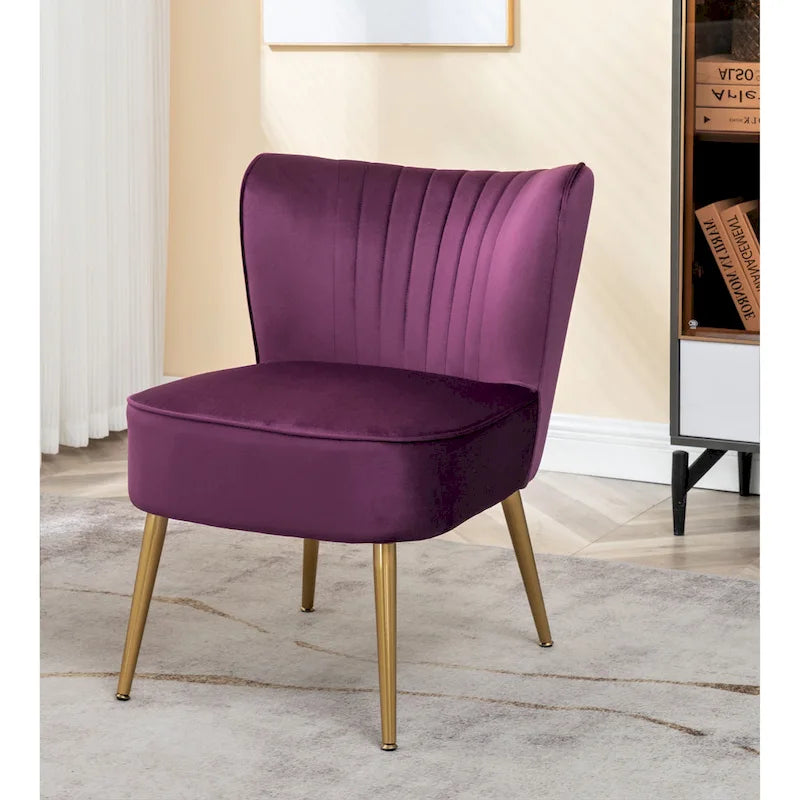 Us Pride Furniture Sauter 23.2 Wide Mid-Century Modern Microfiber Accent Chair