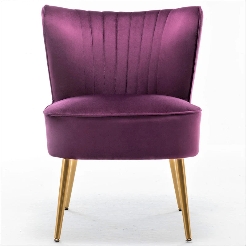 Us Pride Furniture Sauter 23.2 Wide Mid-Century Modern Microfiber Accent Chair