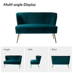 Delicia 3 Piece High-Quality Velvet Fabric Living Room Set with Sturdy Legs by HULALA HOME