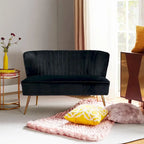 Delicia 3 Piece High-Quality Velvet Fabric Living Room Set with Sturdy Legs by HULALA HOME