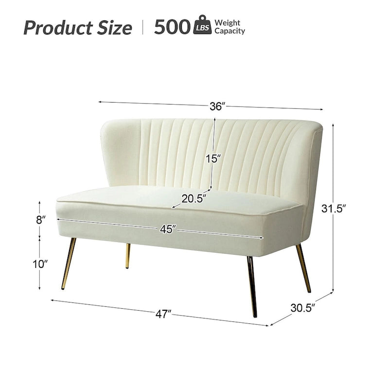 Delicia 3 Piece High-Quality Velvet Fabric Living Room Set with Sturdy Legs by HULALA HOME