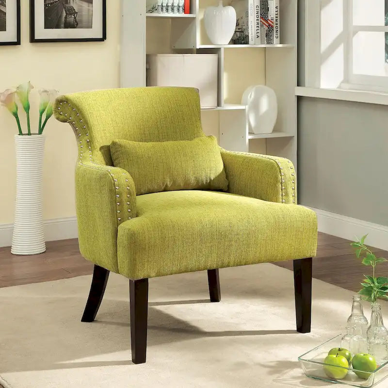 Nyer Contemporary Fabric Upholstered Accent Chair by Furniture of America