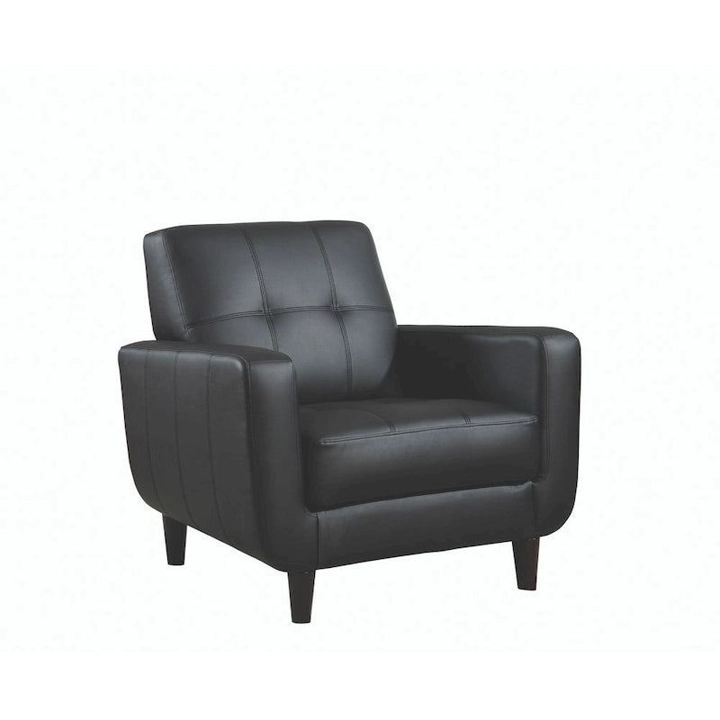 Chaise Gavin noire transitionnelle