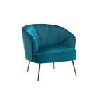 Porthos Home Skye Tufted Velvet Chrome Leg Accent Chair