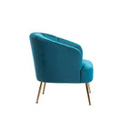Porthos Home Skye Tufted Velvet Chrome Leg Accent Chair