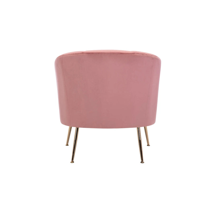 Porthos Home Skye Tufted Velvet Chrome Leg Accent Chair