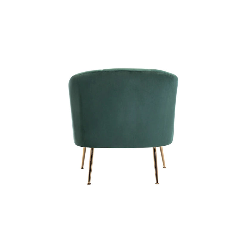 Porthos Home Skye Tufted Velvet Chrome Leg Accent Chair