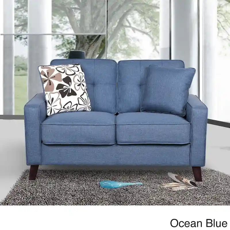 Causeuse en tissu de style Mid-Century