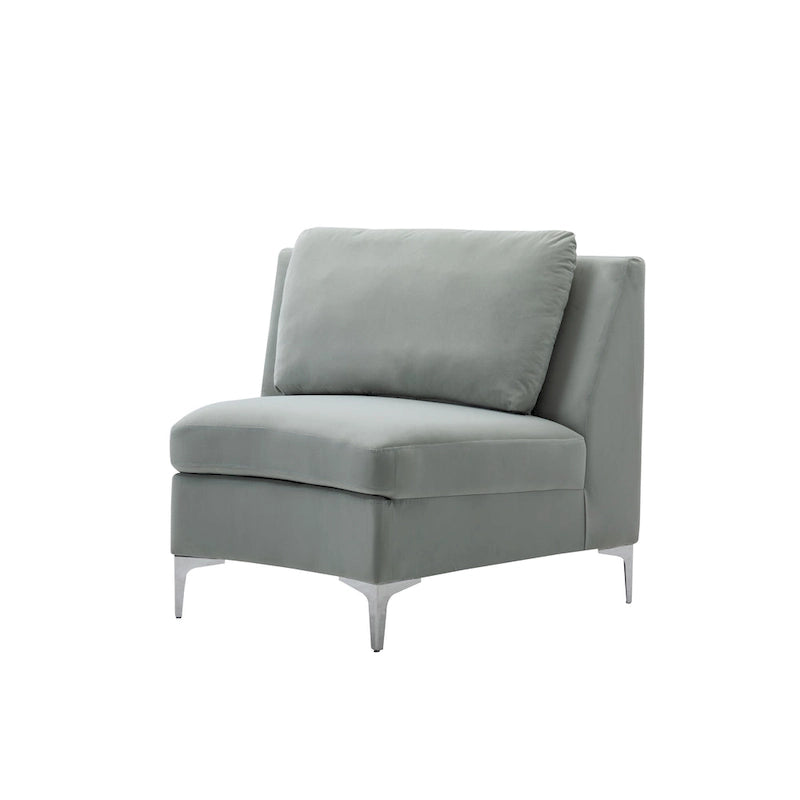 136 Velvet Semicircle couch Modular Curve Sectional Sofa