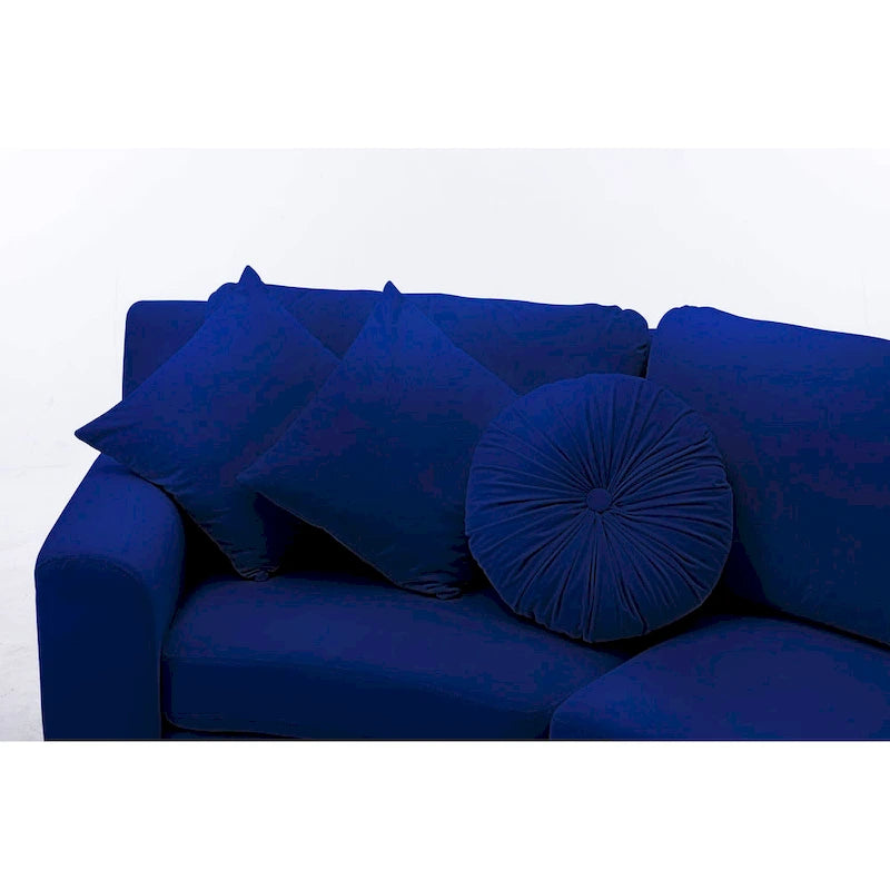 136 Velvet Semicircle couch Modular Curve Sectional Sofa
