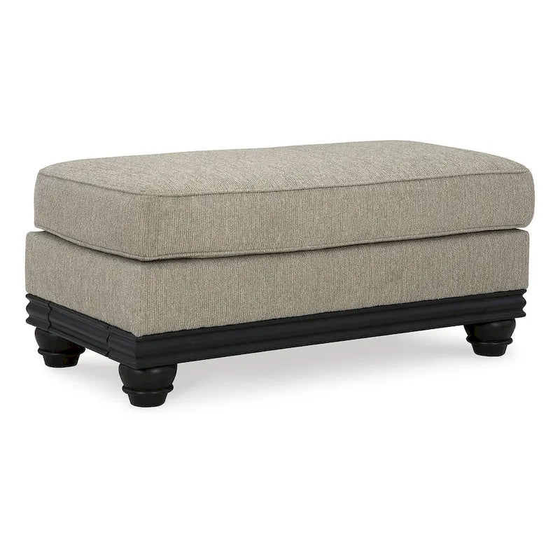 Elbiani Gray Ottoman