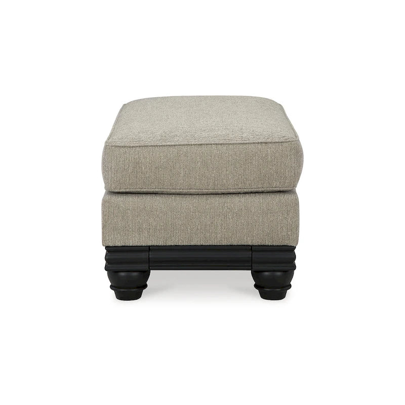 Elbiani Gray Ottoman