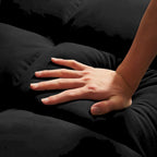 Velvet Convertible Loveseat Sleeper Sofa Couch with 2 Pillows