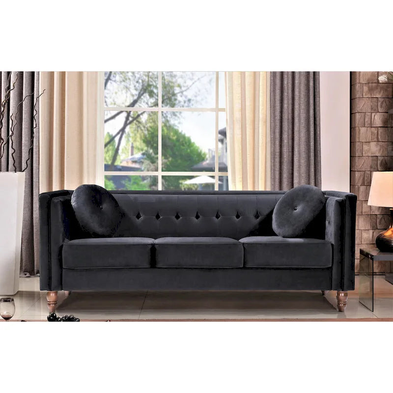 Canapé Chesterfield Roberta Velours