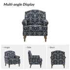 Yahweh Farmhouse Nailhead Armchair with Rolled Arms by HULALA HOME(Set of 2)