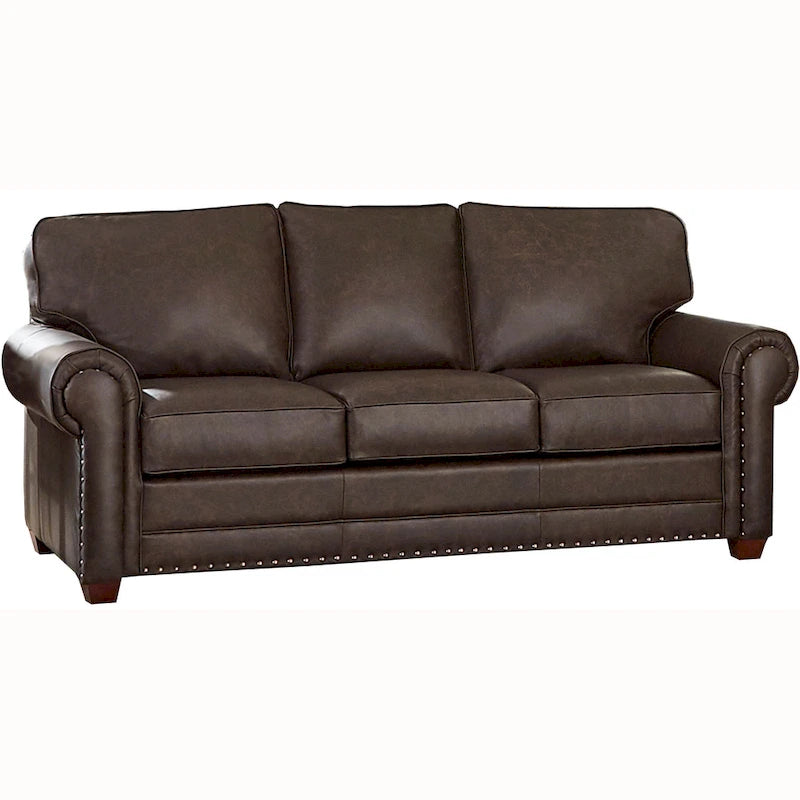 Made in USA Raval Top Grain Leather Sofa and Loveseat Set