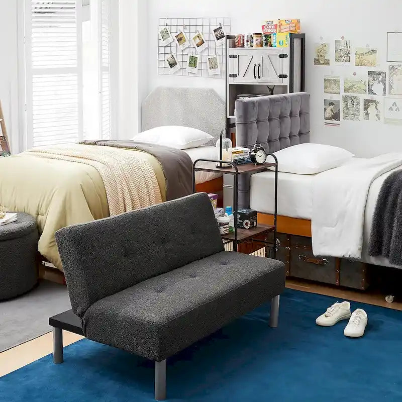 2East Boucle Mini-Futon by DormCo