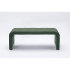 Modern New Boucle Fabric Loveseat Ottoman Footstool Bedroom Bench Shoe Bench With Gold Metal Legs