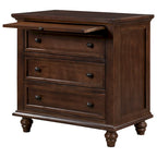 3-Drawer Storage Wood Cabinet, End Table with Pull out Tray