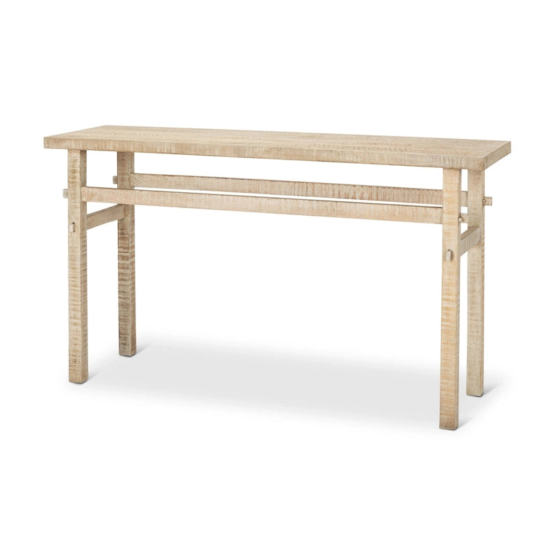 Table console en bois blond Rosie Small