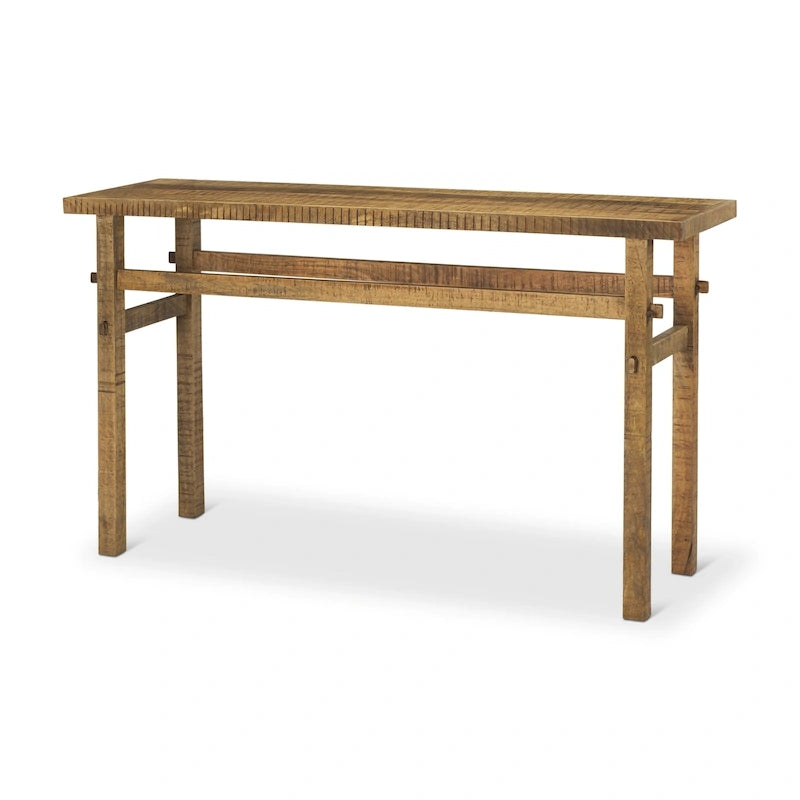 Table console en bois blond Rosie Small
