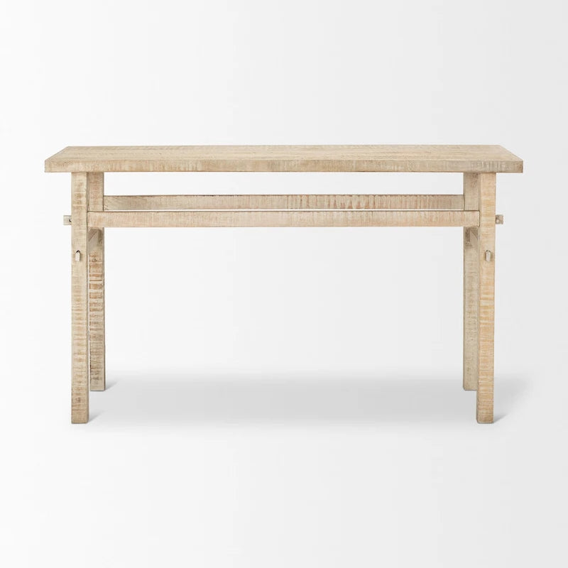Table console en bois blond Rosie Small
