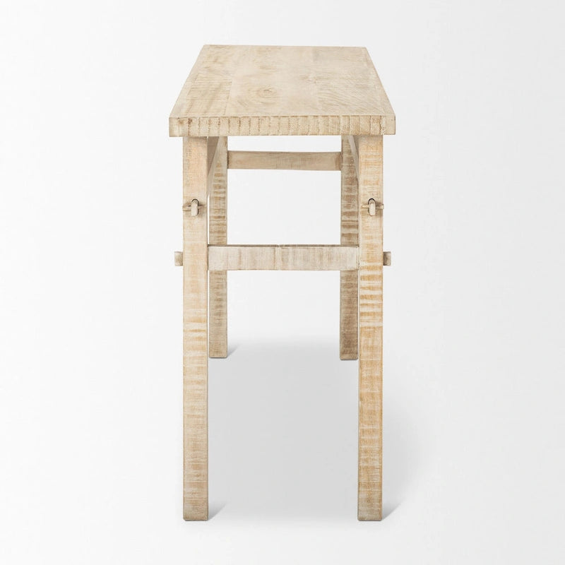 Table console en bois blond Rosie Small