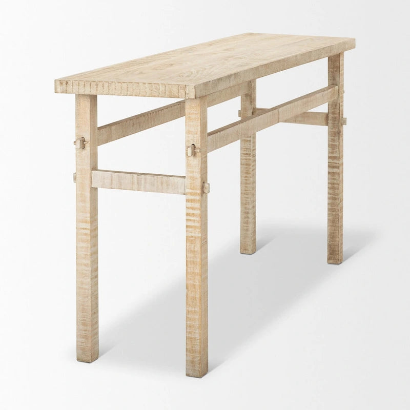 Table console en bois blond Rosie Small