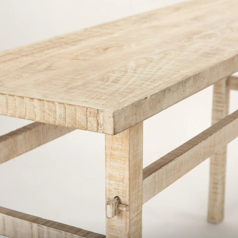 Table console en bois blond Rosie Small