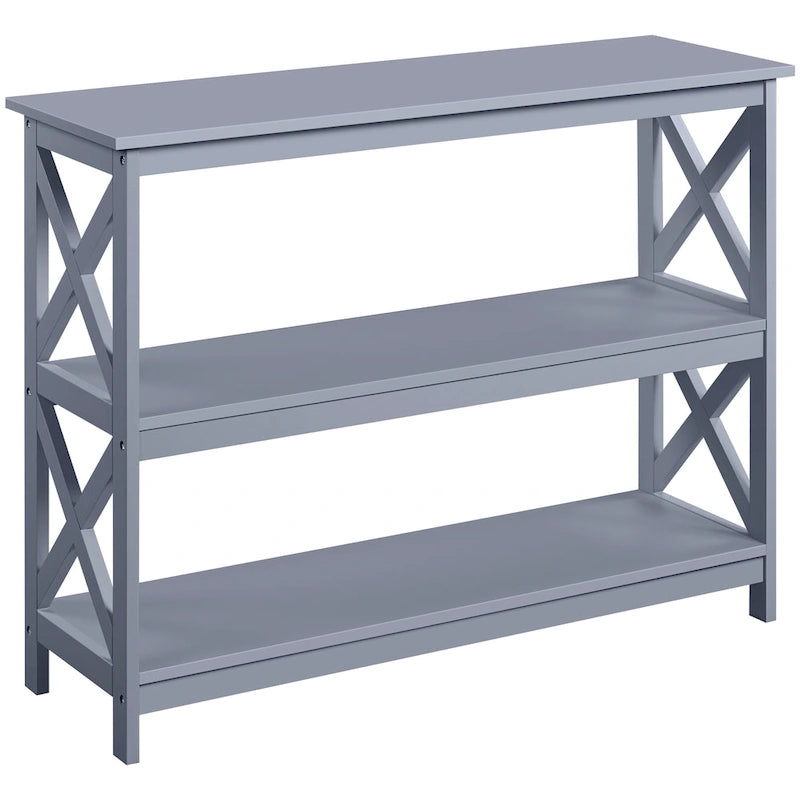 Yaheetech X-Design 3 Tiers Wooden Entryway Console Table
