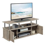 Meuble TV avec placards et étagères Designs2Go Monterey 55 pouces de Convenience Concepts