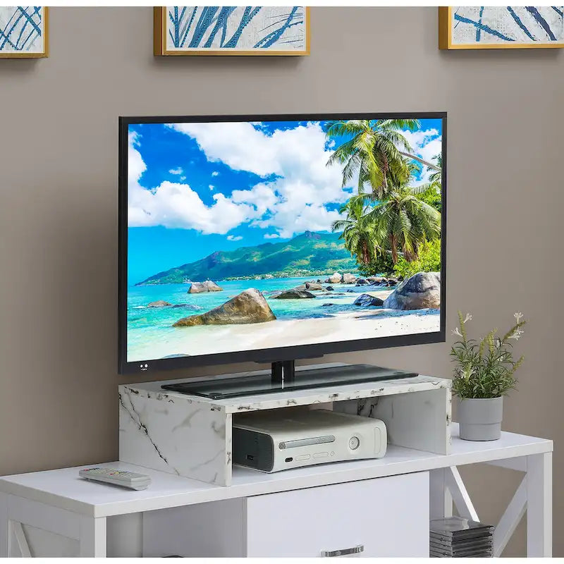 Rehausseur de télévision/moniteur compact Designs2Go de Convenience Concepts pour téléviseurs jusqu'à 26 pouces