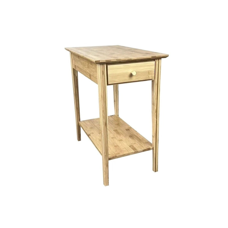 Table inclinable en bambou massif avec tiroir