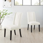 Chaises de salle à manger en velours Performance Baron - Lot de 2