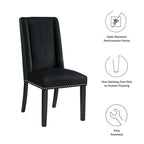 Chaises de salle à manger en velours Performance Baron - Lot de 2