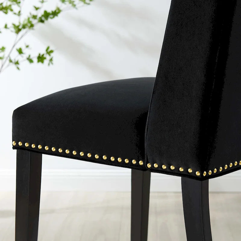 Chaises de salle à manger en velours Performance Baron - Lot de 2