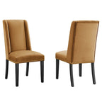 Chaises de salle à manger en velours Performance Baron - Lot de 2