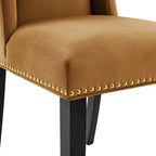Chaises de salle à manger en velours Performance Baron - Lot de 2